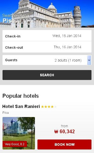 Pisa Hotel finder