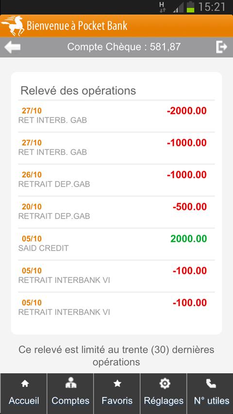 Pocket Bank Screen 3