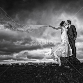 Windy by Adrian O'Neill - Wedding Bride & Groom