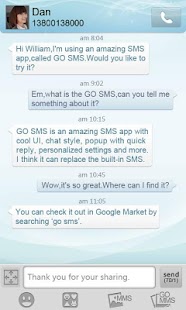 Free Download GO SMS Pro Light Blue theme APK