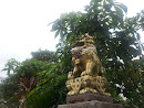 Golden Lion Statue 