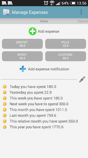 Manage Expenses