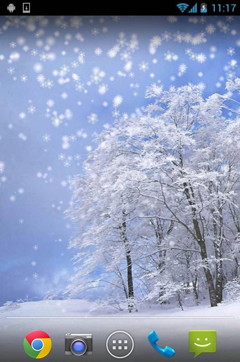 Winter Snow Live Wallpaper Screen 3