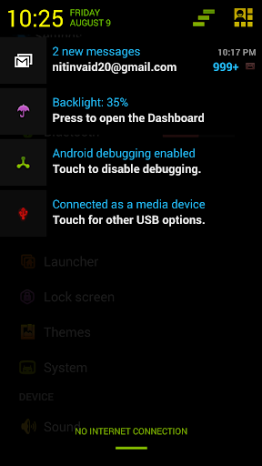 CM10.1 Neon Color Dark Theme