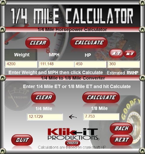 【免費工具App】Quarter Mile Calculator-APP點子