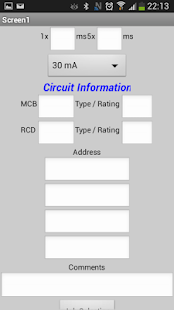 Electricians test readings Screenshots 3