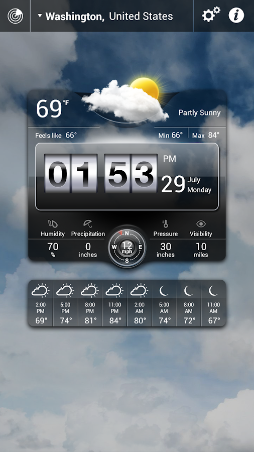 Weather Live Widgets - screenshot