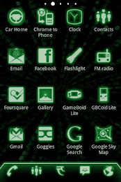 ADW Theme Green Glow Code Pro poster 2
