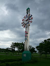海王丸パーク 国際信号旗の時計塔