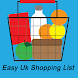 Easy UK Shopping List