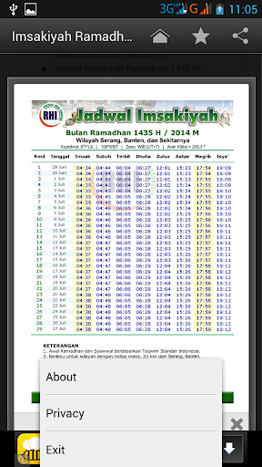 【免費個人化App】Imsakiyah Ramadhan 2014-APP點子