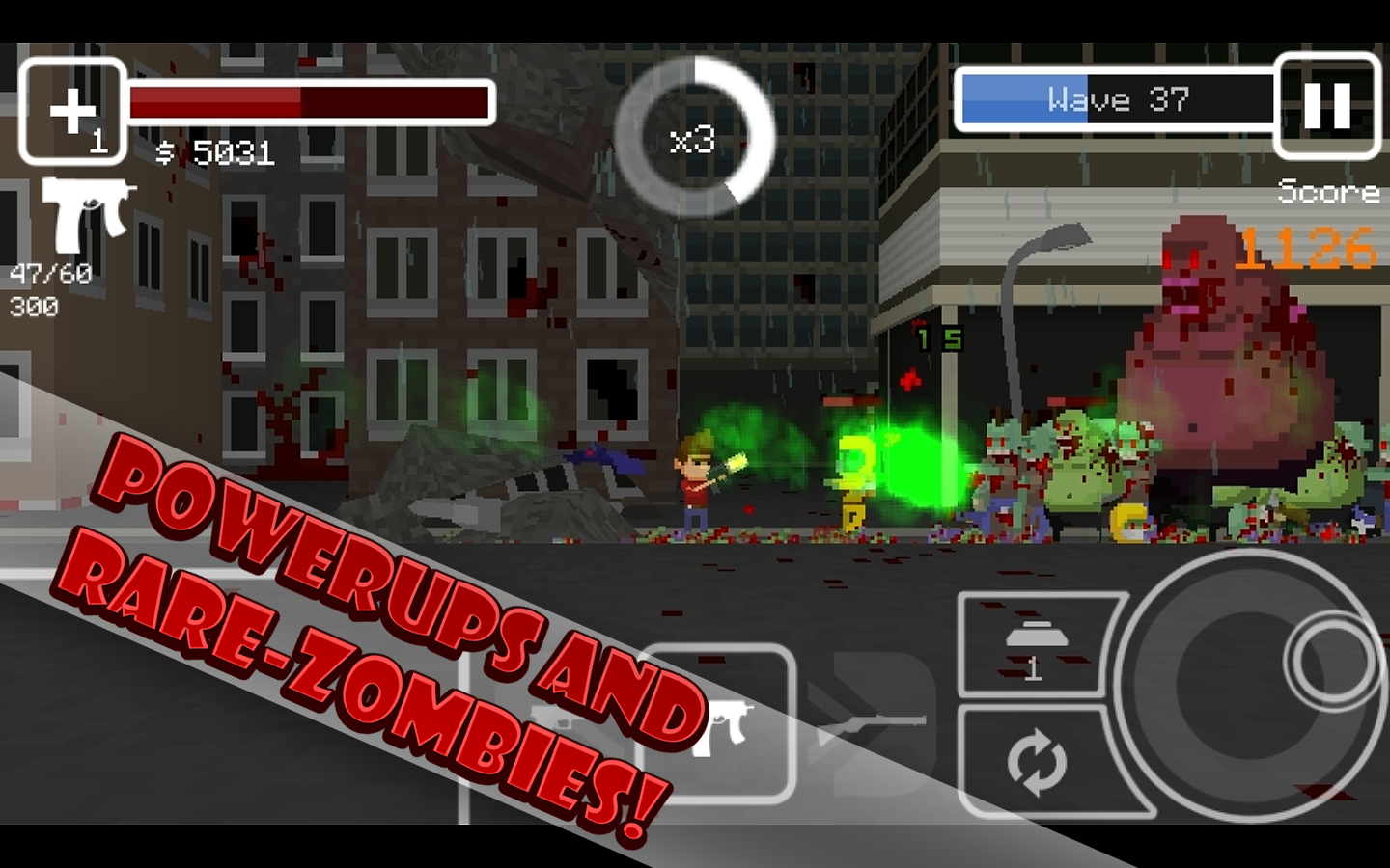  ANDROID   Undead Pixels: Zombie Invasion, uninfinità di zombie pixellosi vi aspetta!