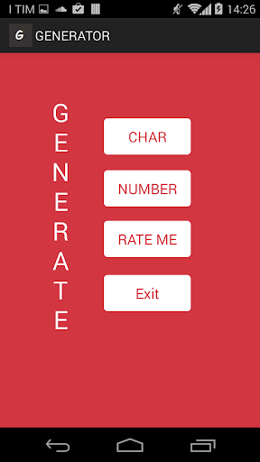 Generator char number