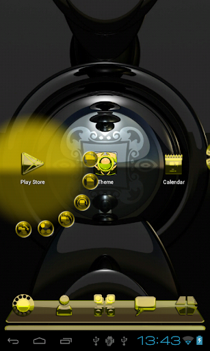 【免費個人化App】Next Launcher Theme g. yellow-APP點子