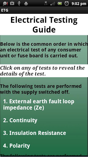 Electrical Testing Guide