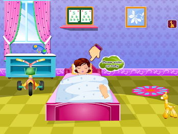Cute Doris Bathing Baby Games poster 2