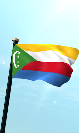 Comoros Flag 3D Free Wallpaper