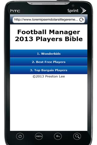 FM13 Players Bible