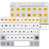 Flat White Emoji Keyboard