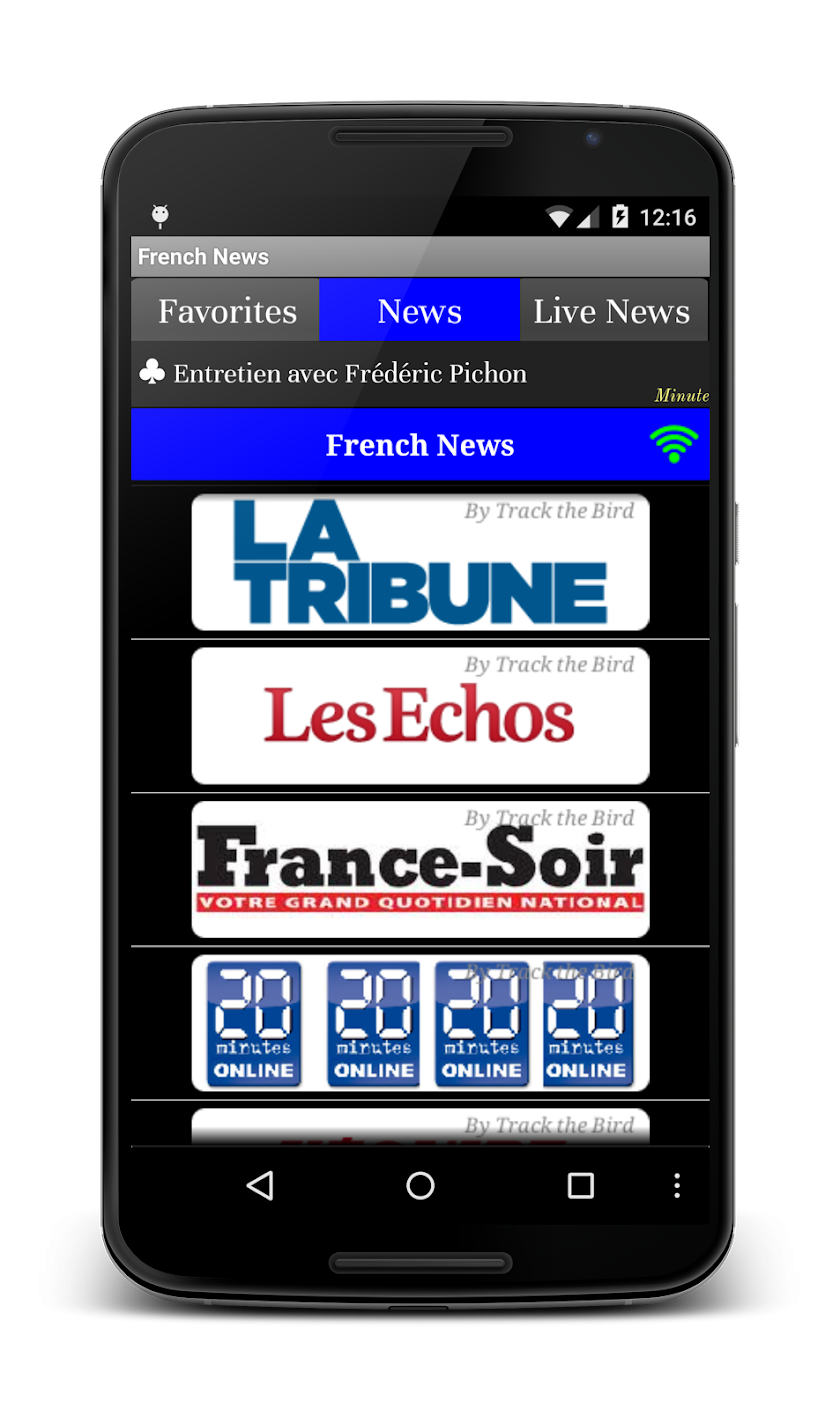 All French News Live Papers Screen 2