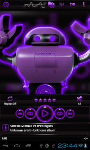 poweramp skin glow purple Screenshots 7
