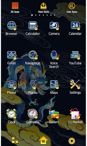 Indigo Blue Dragon Wallpaper 1.5 Windows u7528 3