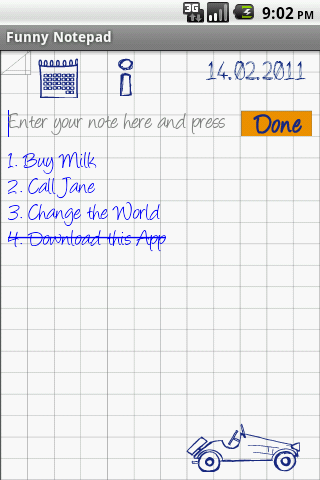 Funny Notepad Ad Free Screen 1