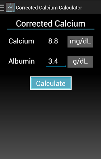 Corrected Calcium Calculator