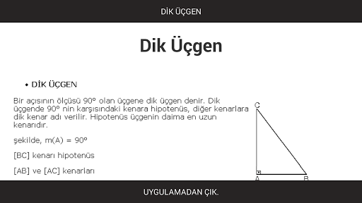 Dik Üçgen