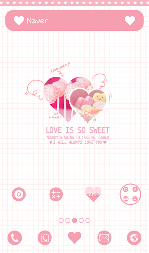 【免費個人化App】love is so sweet 도돌런처 테마-APP點子