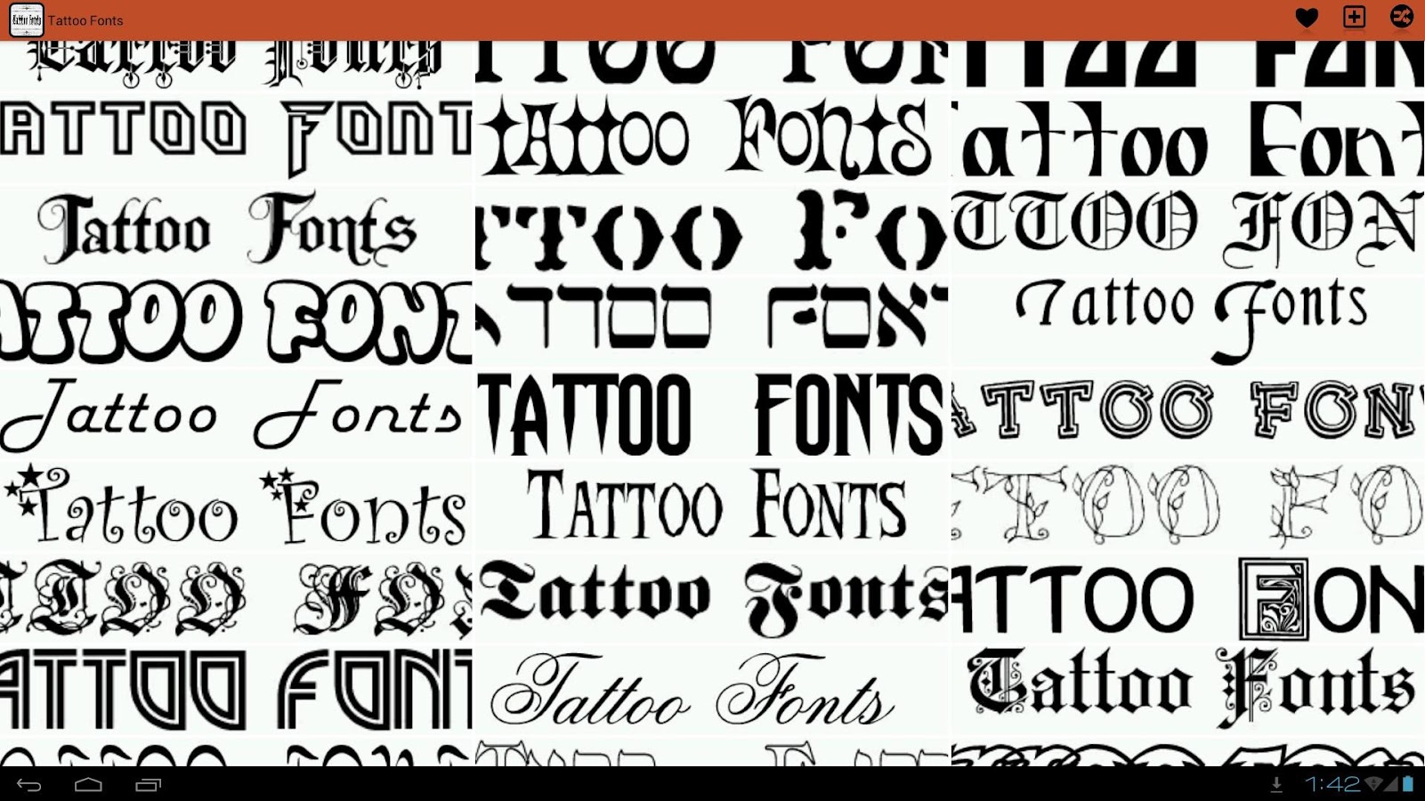 Tattoo Fonts Ideas - Android Apps on Google Play