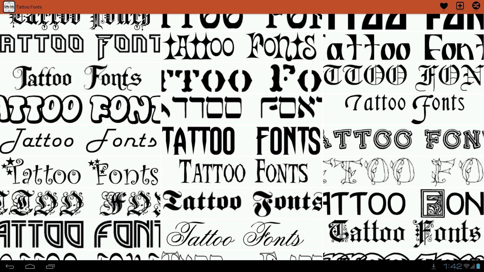 Tattoo Fonts Ideas - Android Apps on Google Play