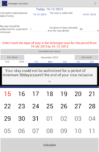 【免費旅遊App】Schengen calculator-APP點子
