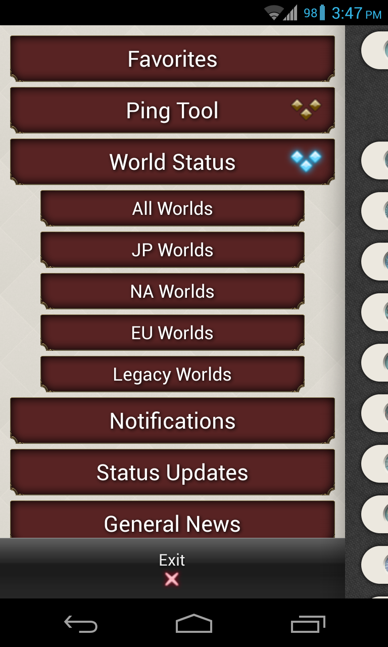 FFXIV ARR Status Screen 2