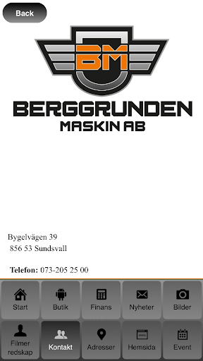 【免費商業App】Berggrunden maskin AB-APP點子