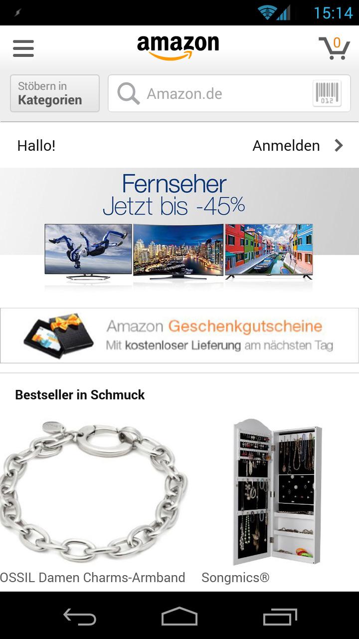 Android application Amazon Shopping screenshort