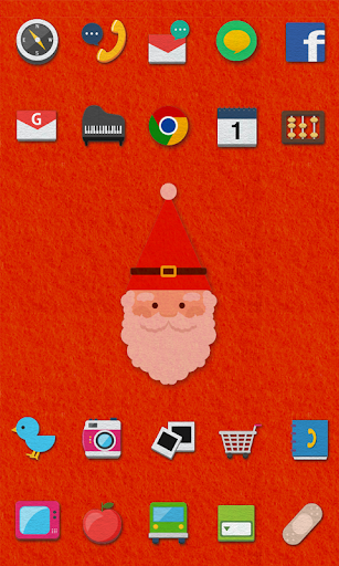 Felt Santa icon theme