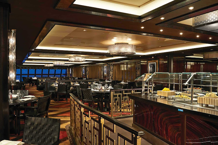 Norwegian Getaway's posh Moderno specializes in Brazilian fare and offers imported cheeses, cured meats and slow-roasted meats carved at table side.