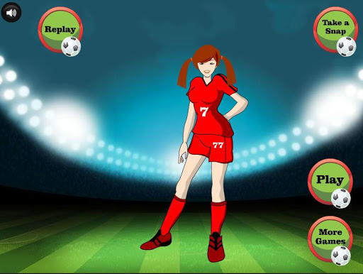 Girl Footballer Dressup