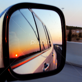 Sunset in the mirror by Bepina Spužvasta - Artistic Objects Other Objects