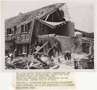 Huizen getroffen door Engelse bommen