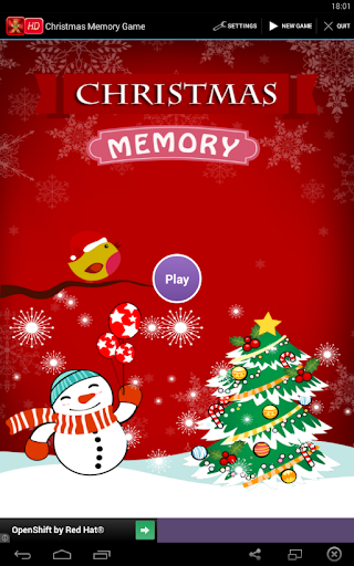 Christmas Memory Game