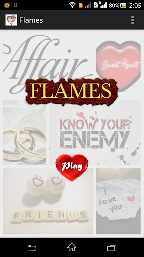 Flames love test