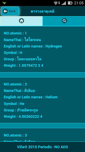 ตารางธาตุเคมี Periodic NoAds