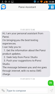 Flat White Message OS 8 Theme Screenshots 0