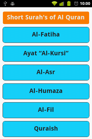 Al Quran Short Surahs