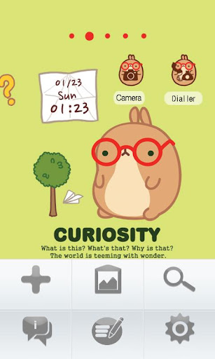 【免費娛樂App】CUKI Theme curiosity molang-APP點子