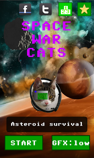 Space War Cats DUMB ASTEROIDS