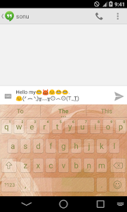 Lastest Brush Theme - iKeyboard Emoji APK for Android