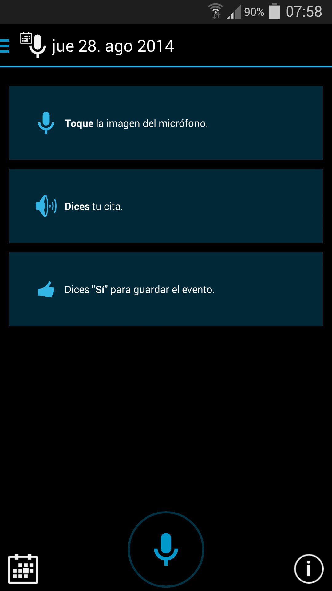 Android application Speak Your Appointment screenshort